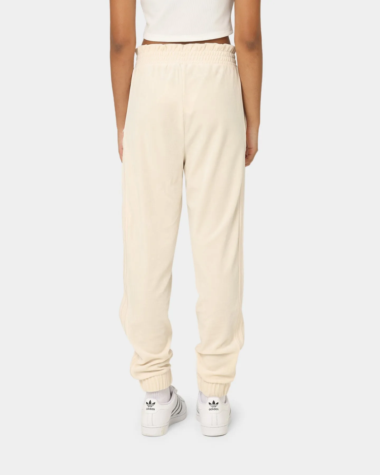 Adidas Women's Velour Pants Wonder White