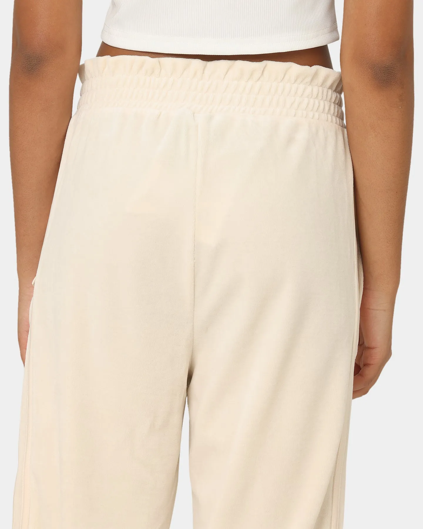 Adidas Women's Velour Pants Wonder White