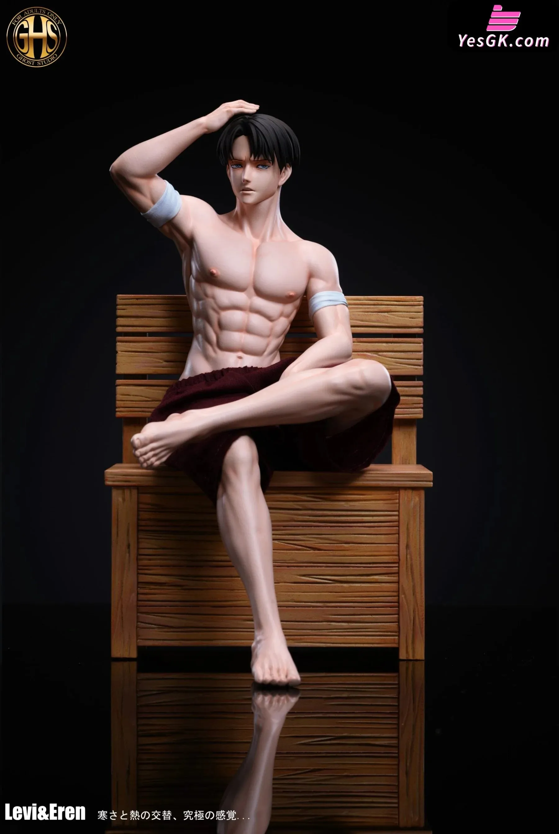 Attack on Titan Sauna Eren Yeager Levi Ackerman Statue - Ghost Studio [Cancel Production]