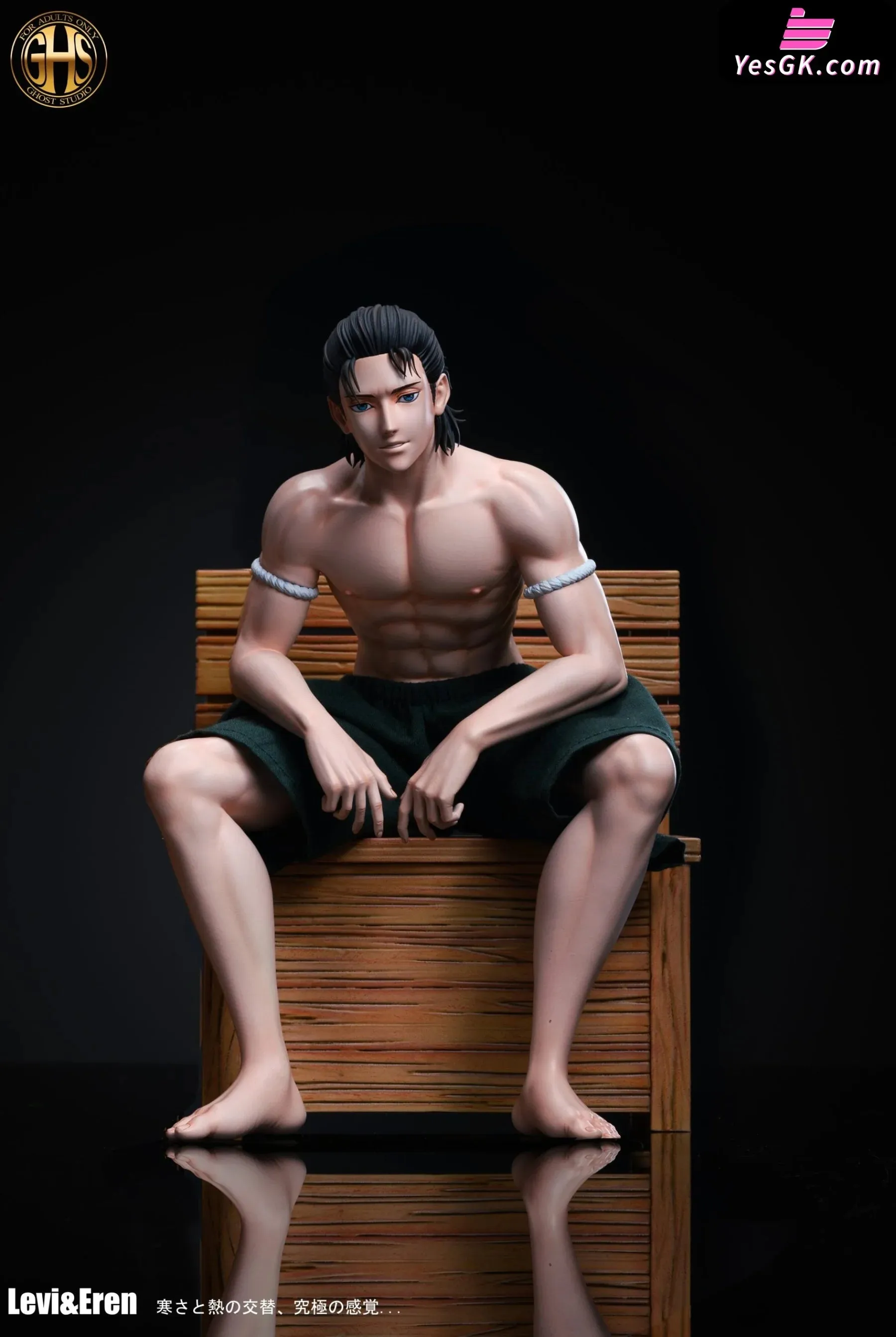 Attack on Titan Sauna Eren Yeager Levi Ackerman Statue - Ghost Studio [Cancel Production]