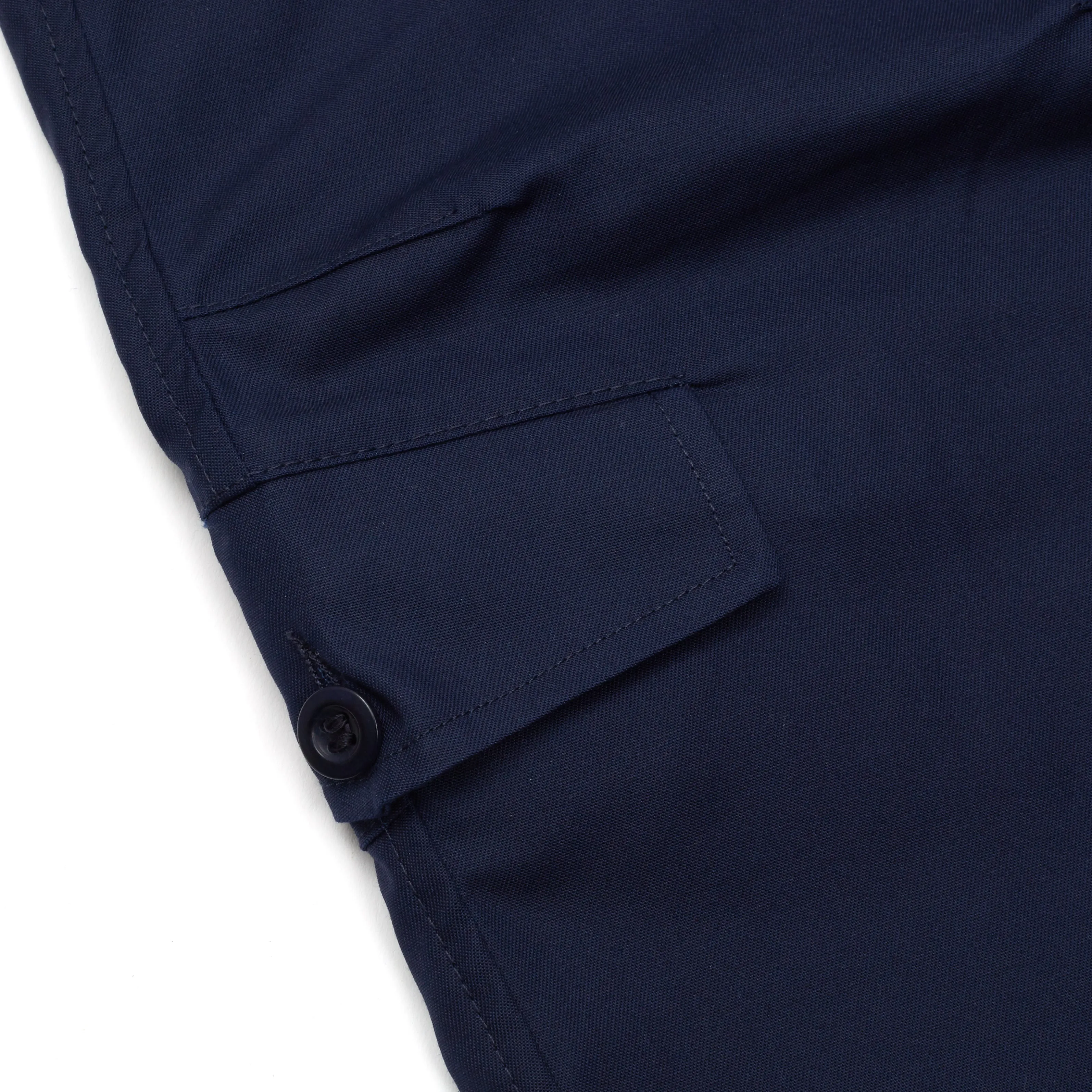 Badar 1 Dark Navy Cotton Twill Utility Trouser