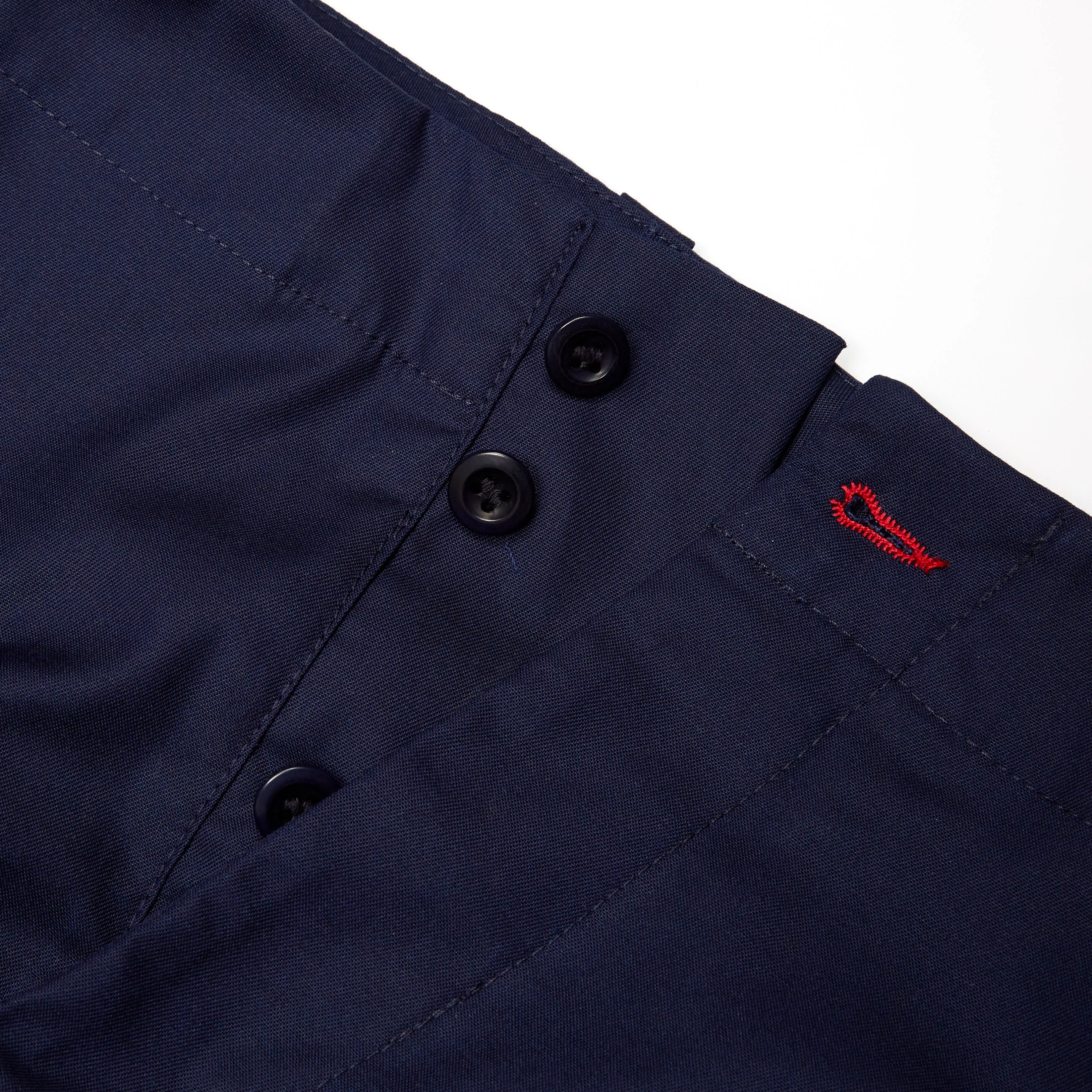 Badar 1 Dark Navy Cotton Twill Utility Trouser