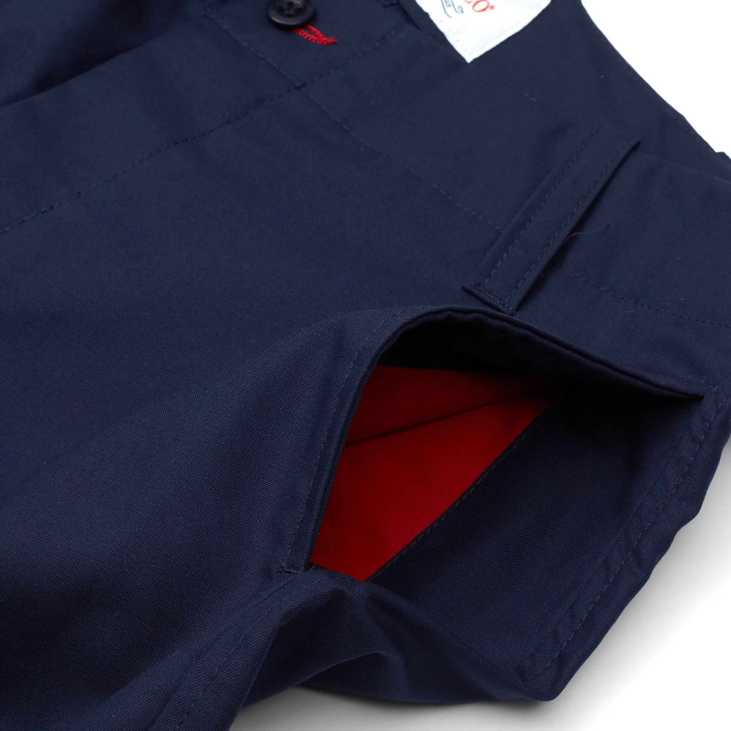 Badar 1 Dark Navy Cotton Twill Utility Trouser