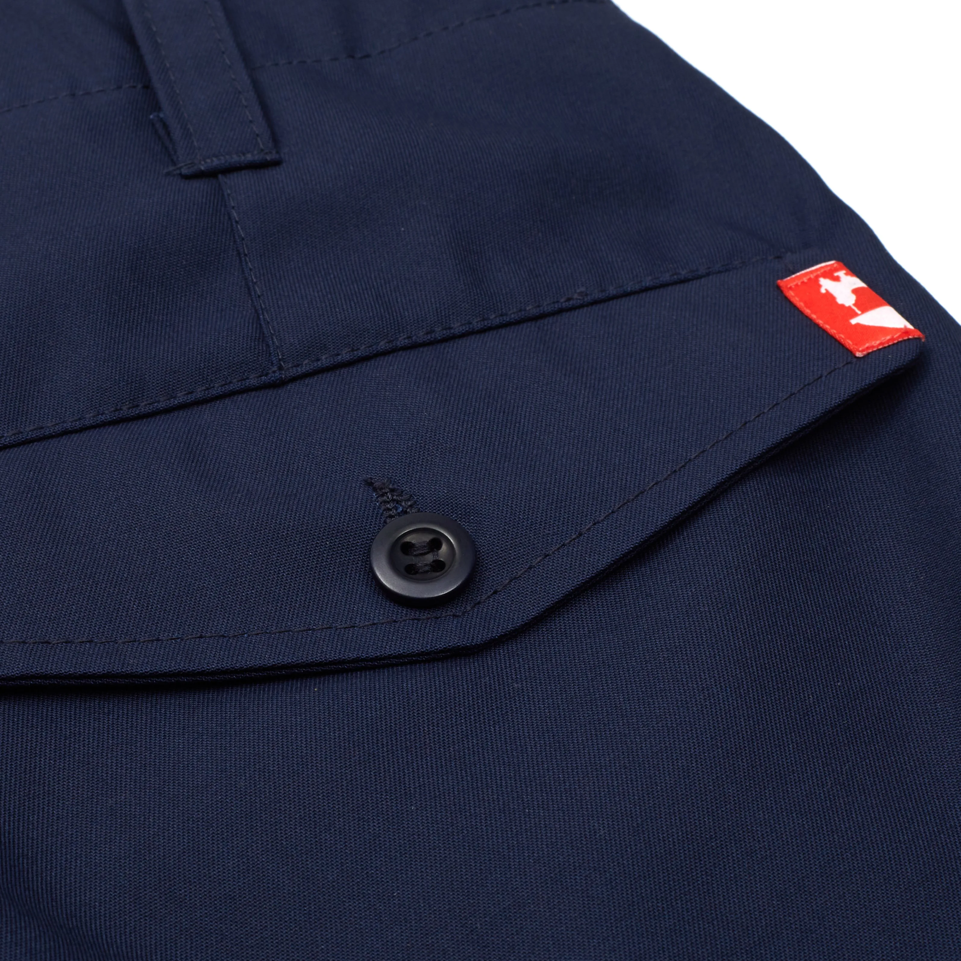 Badar 1 Dark Navy Cotton Twill Utility Trouser