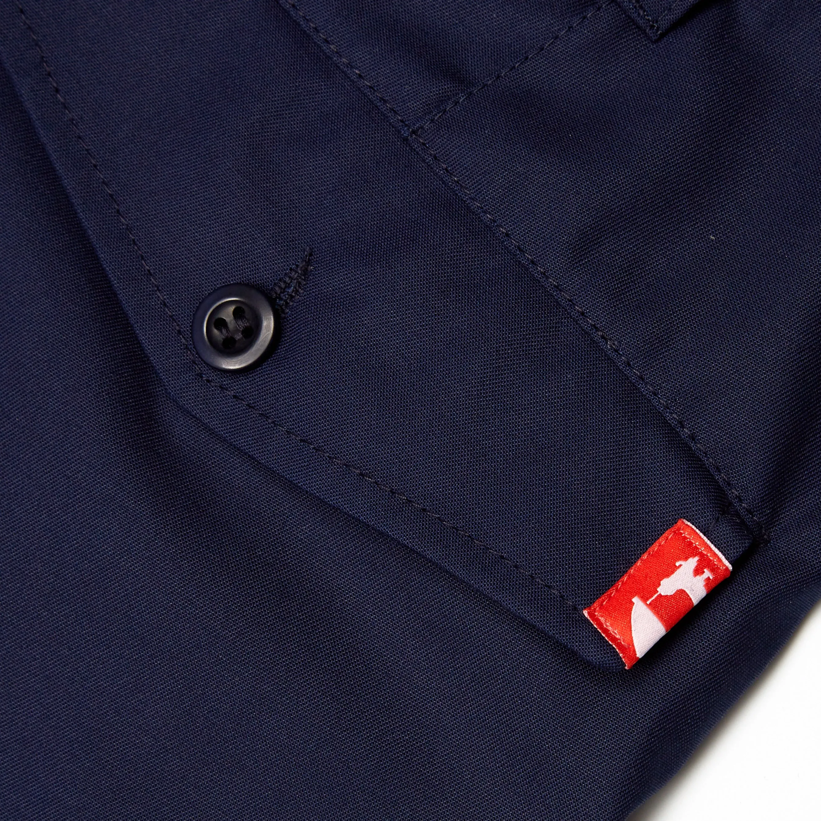Badar 1 Dark Navy Cotton Twill Utility Trouser