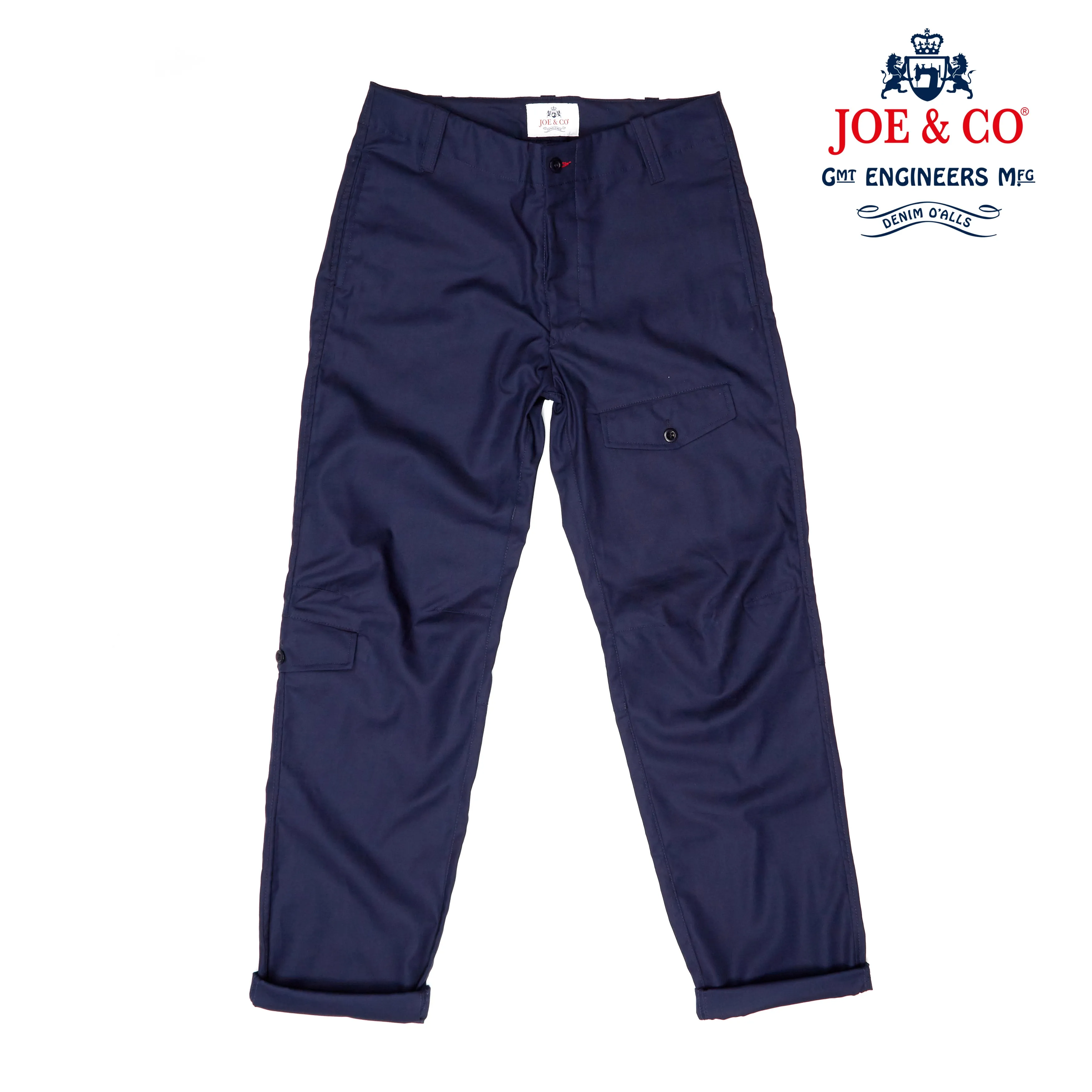 Badar 1 Dark Navy Cotton Twill Utility Trouser
