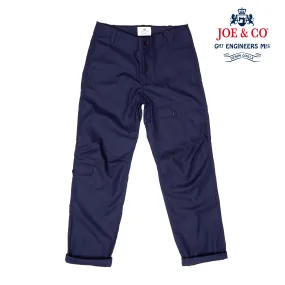 Badar 1 Dark Navy Cotton Twill Utility Trouser