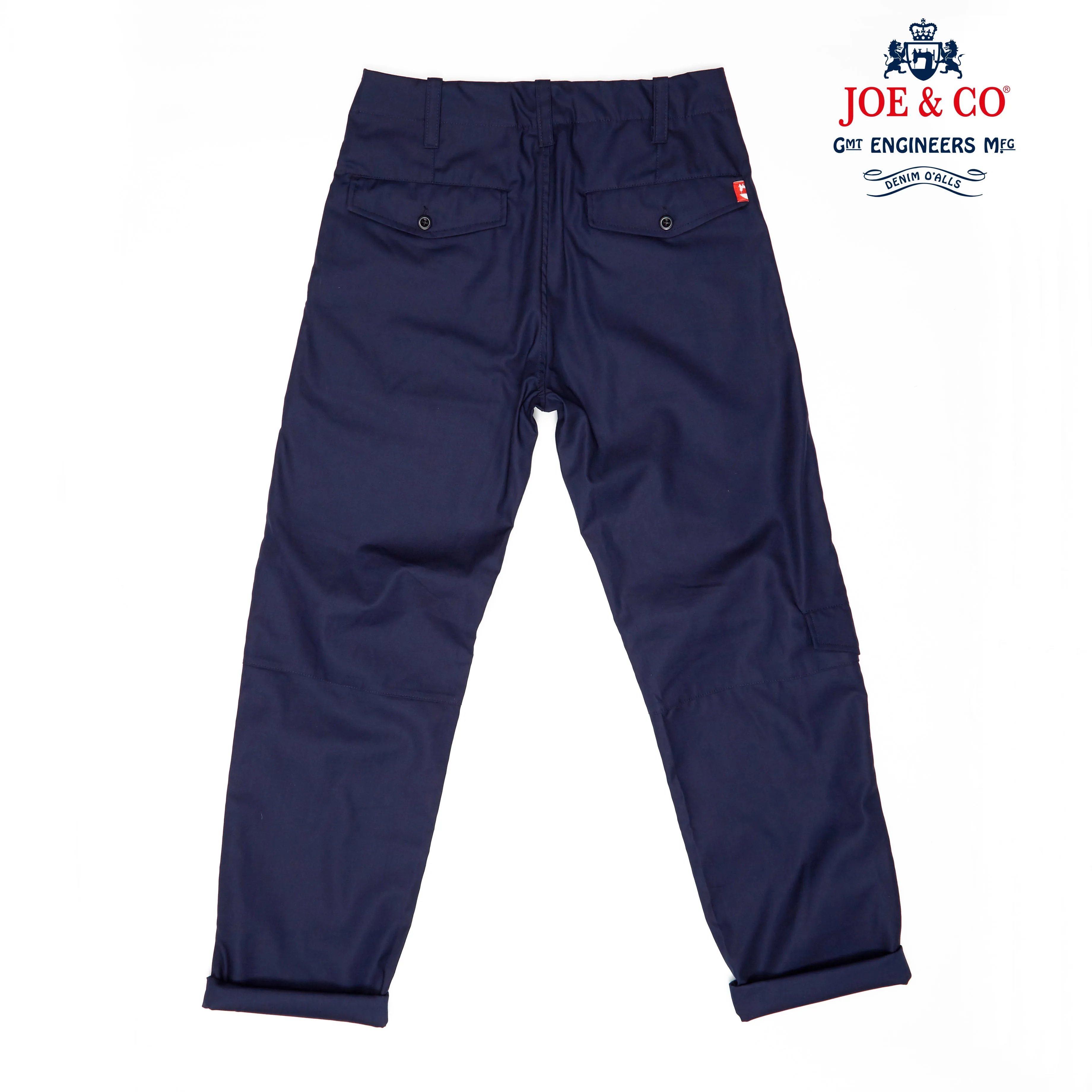 Badar 1 Dark Navy Cotton Twill Utility Trouser