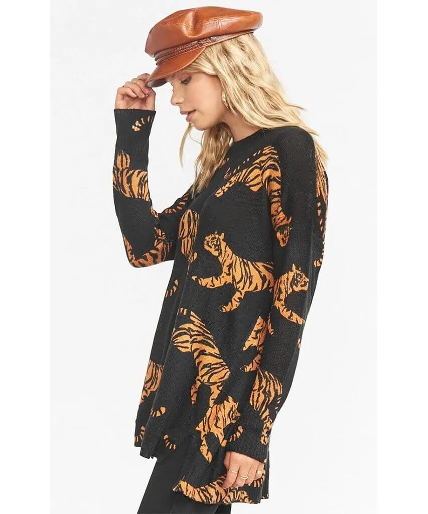 Bonfire Sweater Tiger Knit