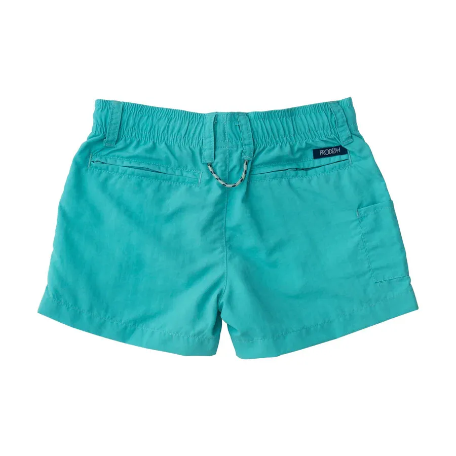 BOY'S OUTRIGGER PERFORMANCE SHORT JADED GREEN