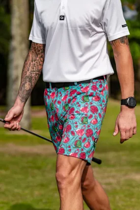 CA Funky Golf Shorts | Tropical Flamingo