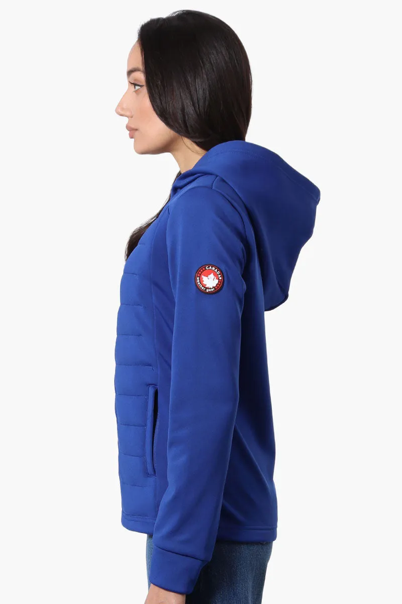 Canada Weather Gear Puffer Techno Fleece Lightweight Jacket - Blue