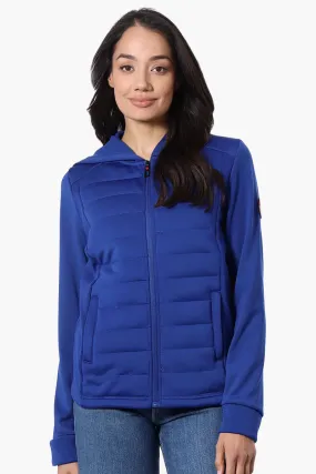 Canada Weather Gear Puffer Techno Fleece Lightweight Jacket - Blue