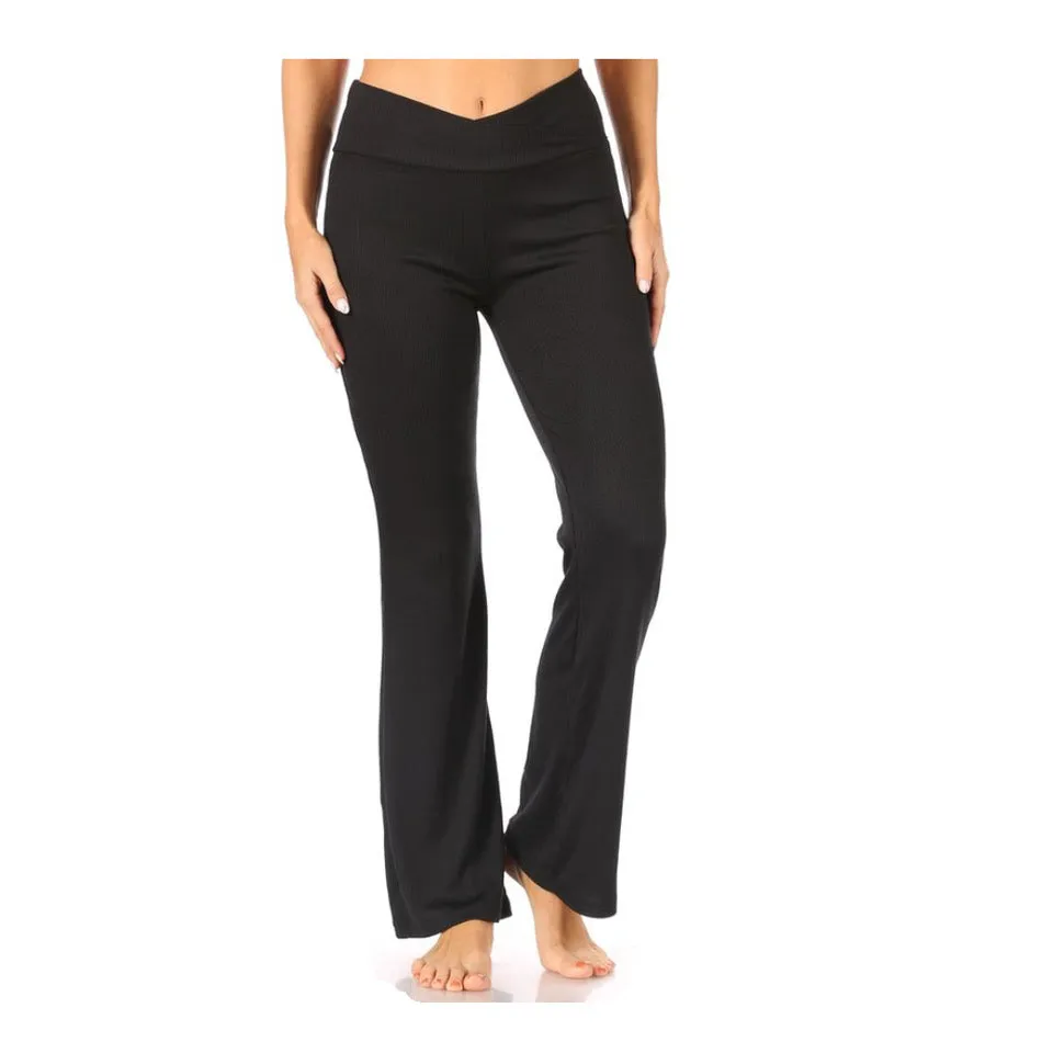 Chandly Women's Pants Flare High Waisted Casual Palazzo Bottoms