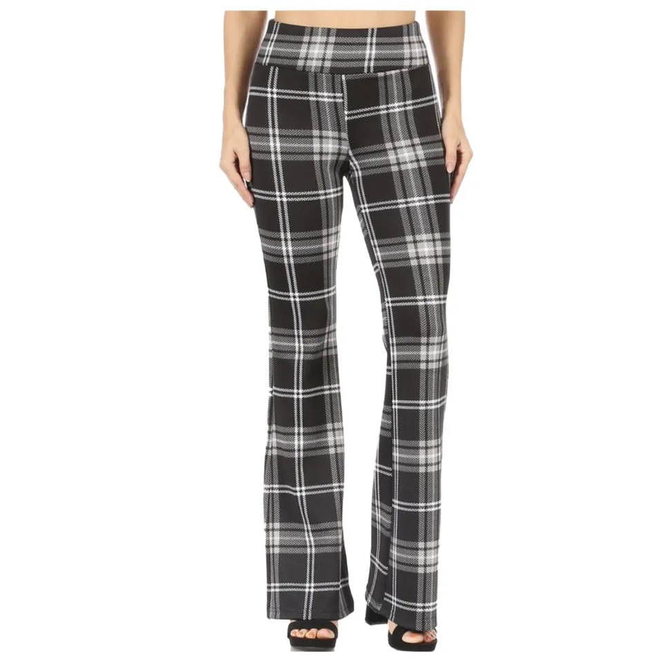 Chandly Women's Pants Flare High Waisted Casual Palazzo Bottoms