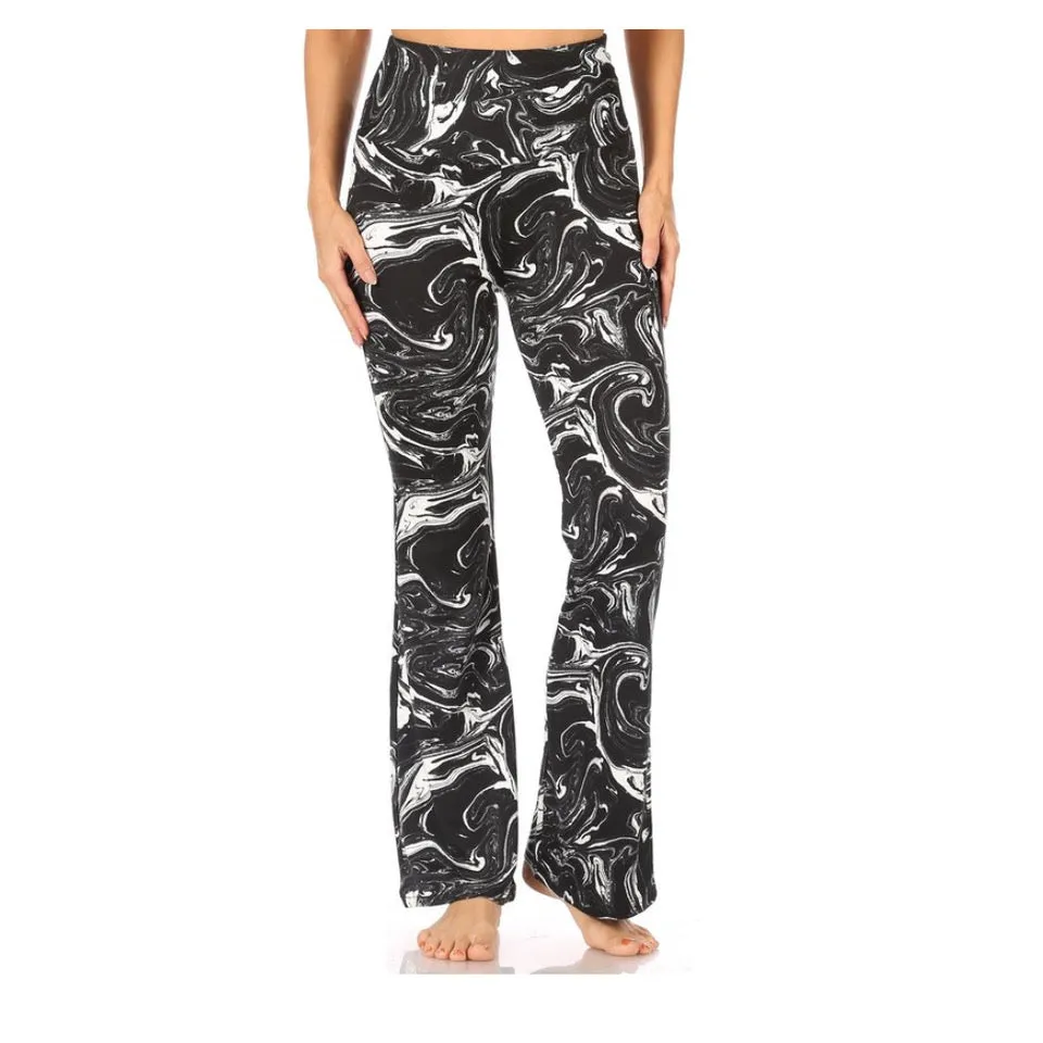 Chandly Women's Pants Flare High Waisted Casual Palazzo Bottoms