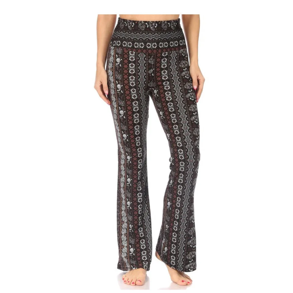 Chandly Women's Pants Flare High Waisted Casual Palazzo Bottoms
