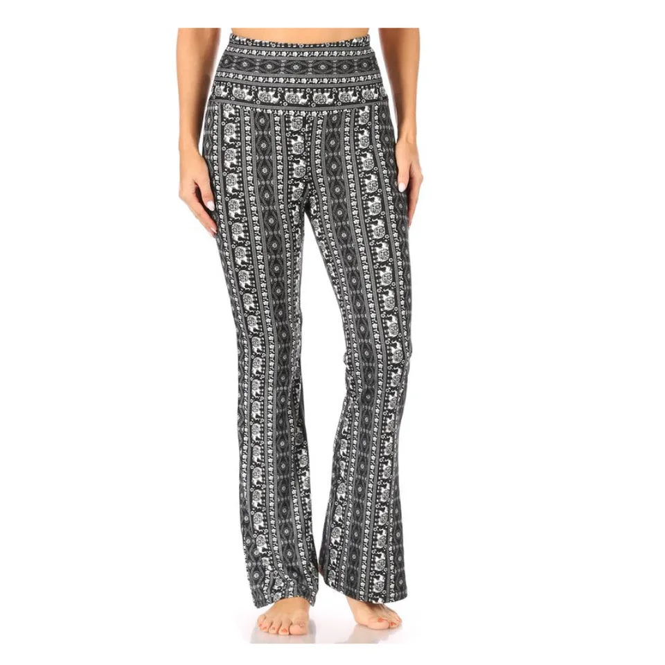 Chandly Women's Pants Flare High Waisted Casual Palazzo Bottoms