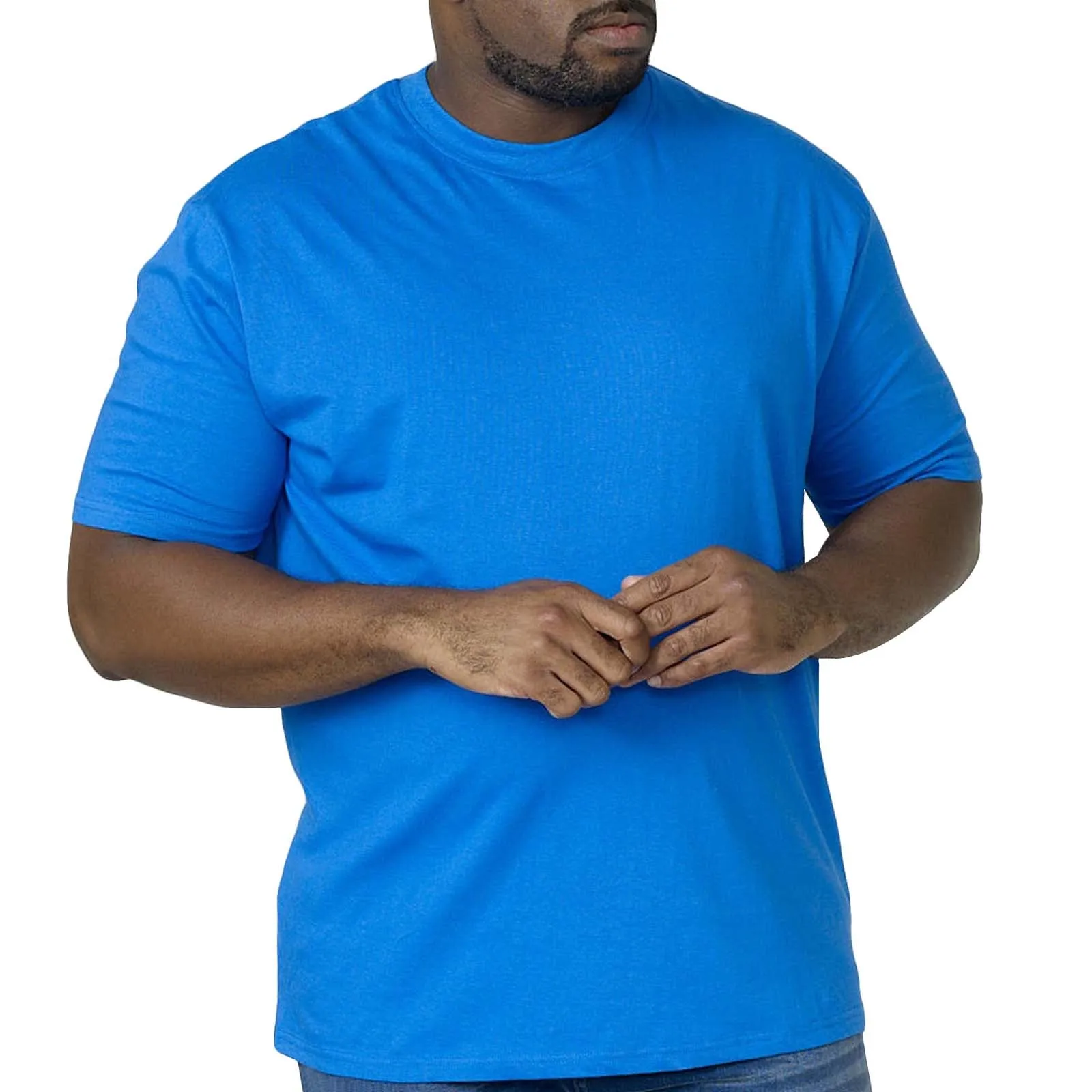 D555 Mens Flyers Big & Tall Premium Weight Combed Cotton Crew T-Shirt
