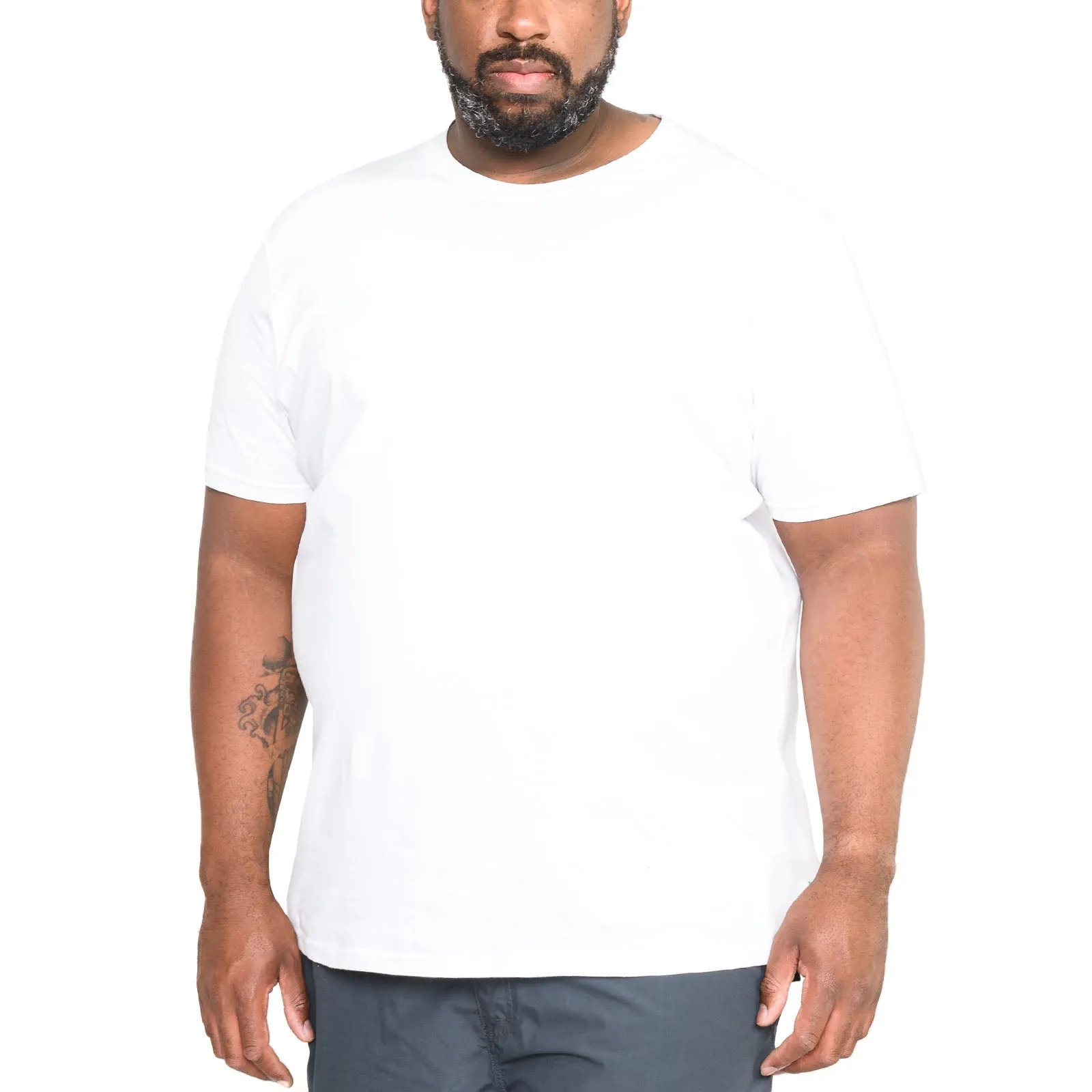 D555 Mens Flyers Big & Tall Premium Weight Combed Cotton Crew T-Shirt