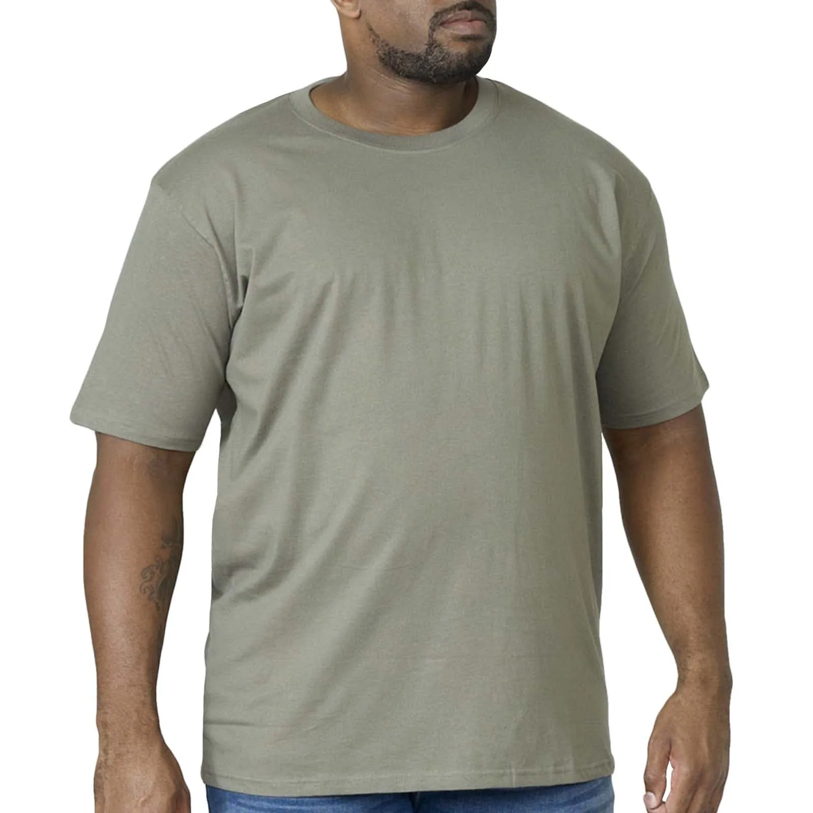 D555 Mens Flyers Big & Tall Premium Weight Combed Cotton Crew T-Shirt