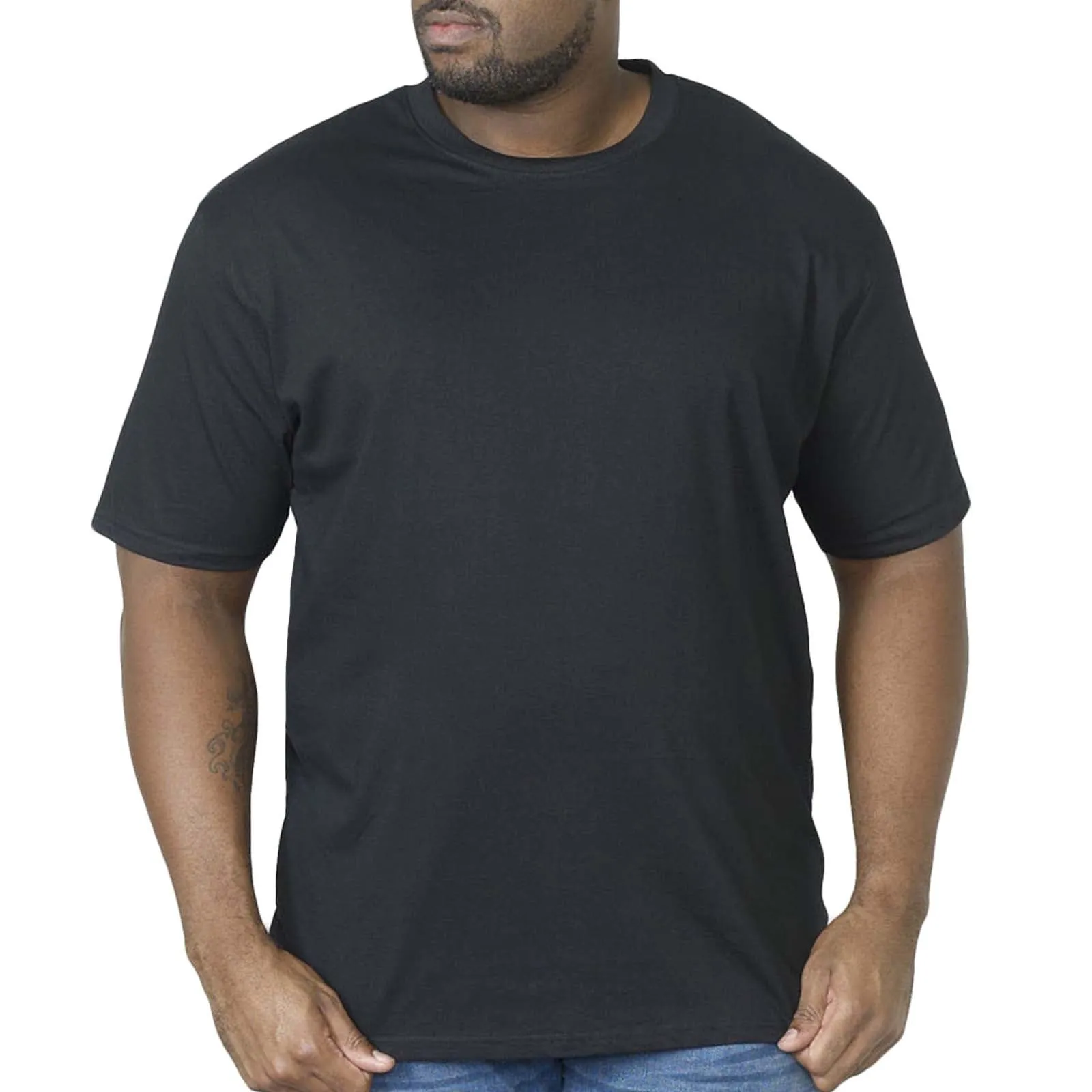 D555 Mens Flyers Big & Tall Premium Weight Combed Cotton Crew T-Shirt