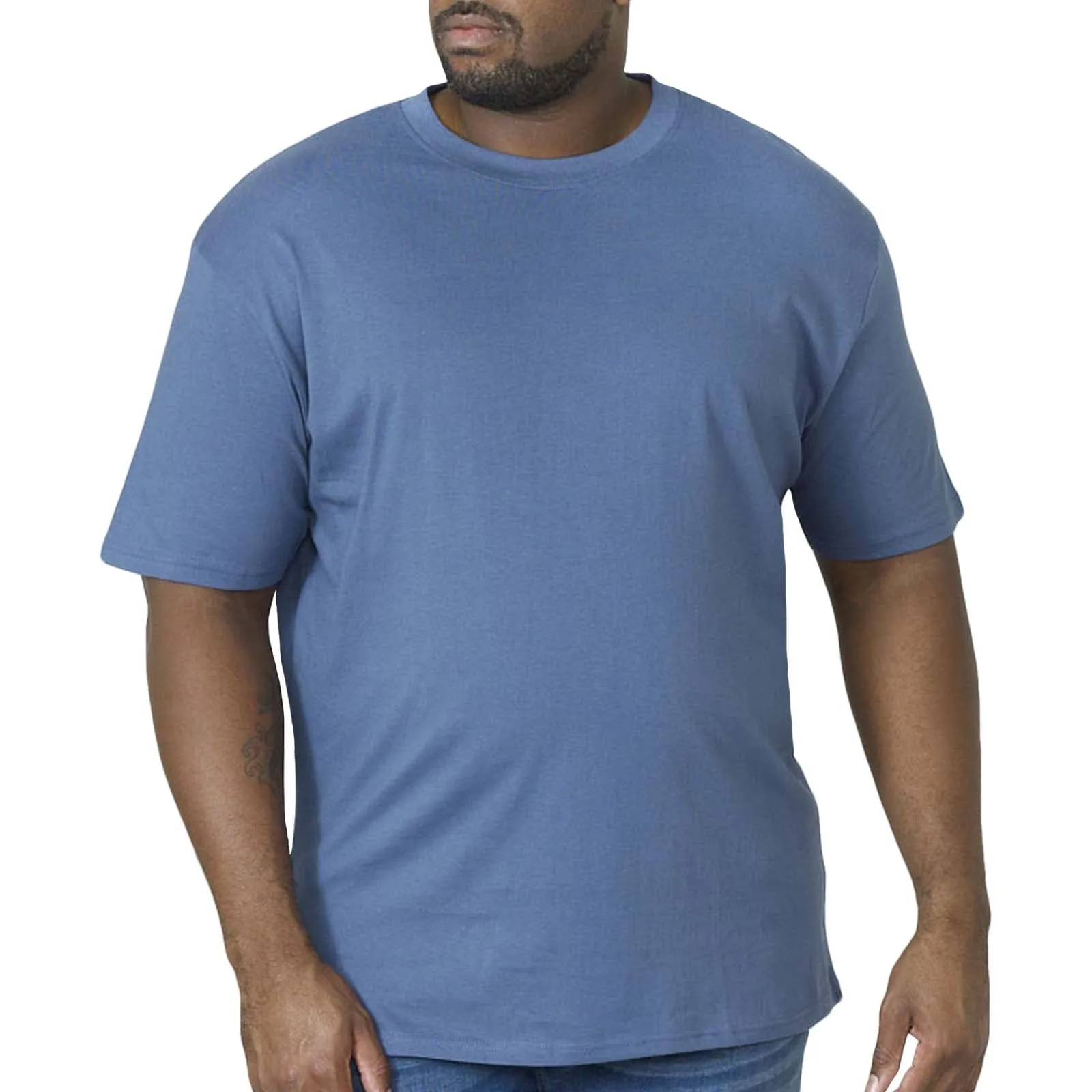 D555 Mens Flyers Big & Tall Premium Weight Combed Cotton Crew T-Shirt