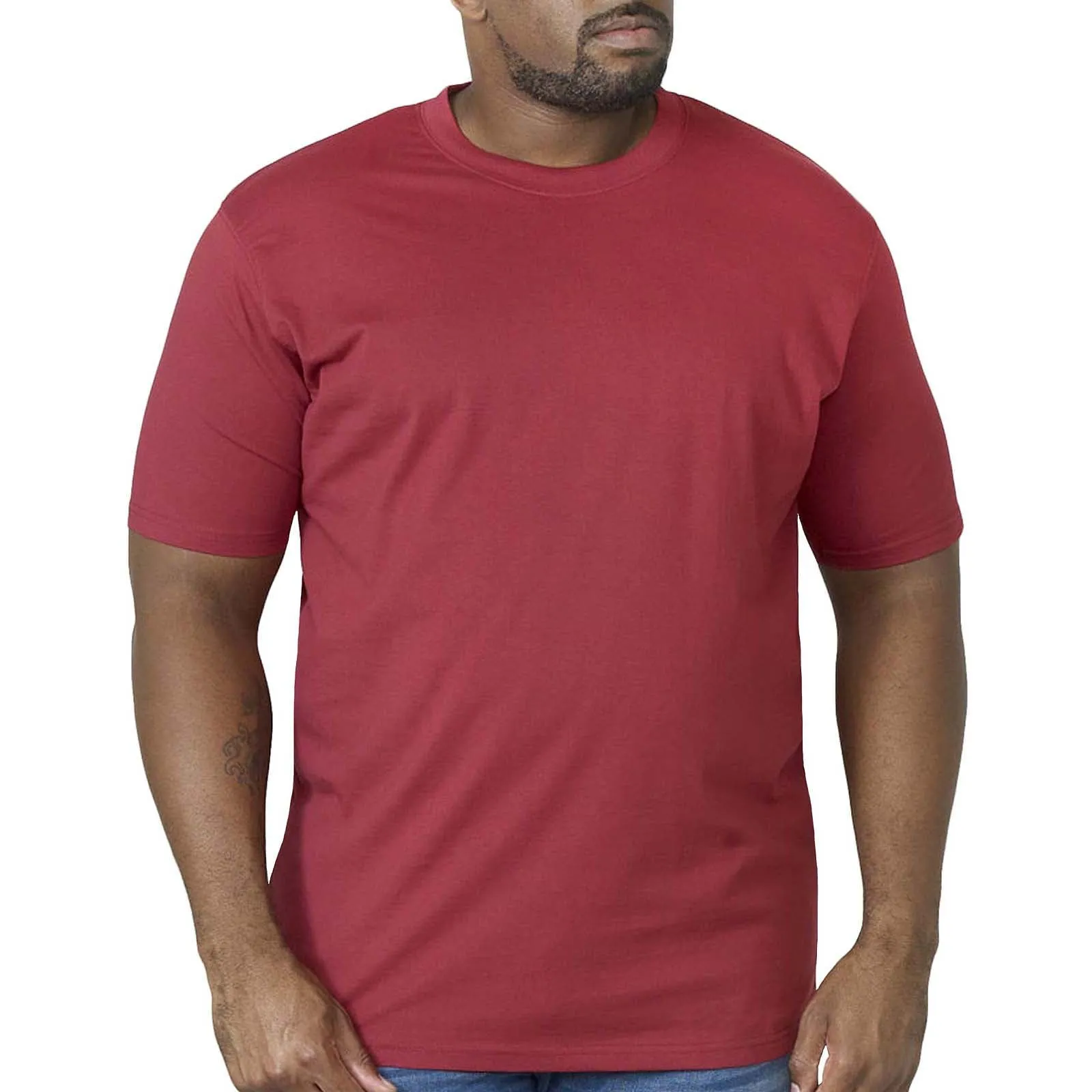 D555 Mens Flyers Big & Tall Premium Weight Combed Cotton Crew T-Shirt