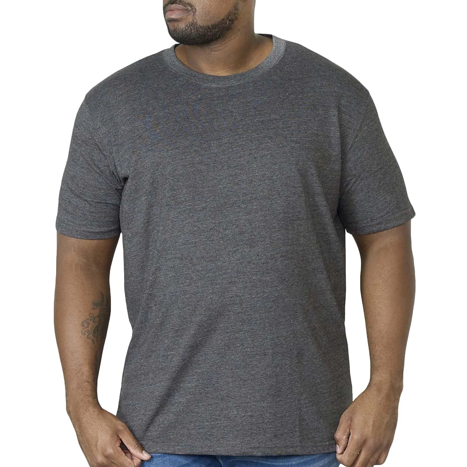 D555 Mens Flyers Big & Tall Premium Weight Combed Cotton Crew T-Shirt