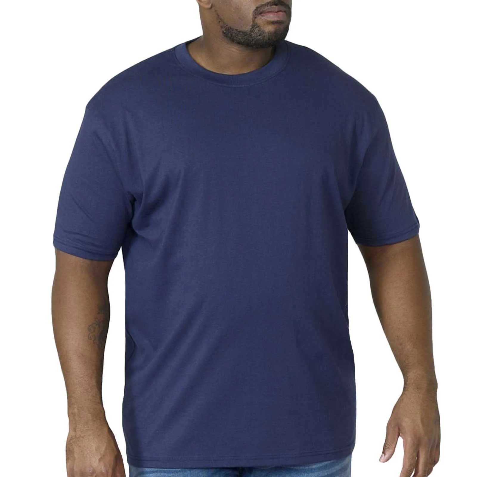 D555 Mens Flyers Big & Tall Premium Weight Combed Cotton Crew T-Shirt