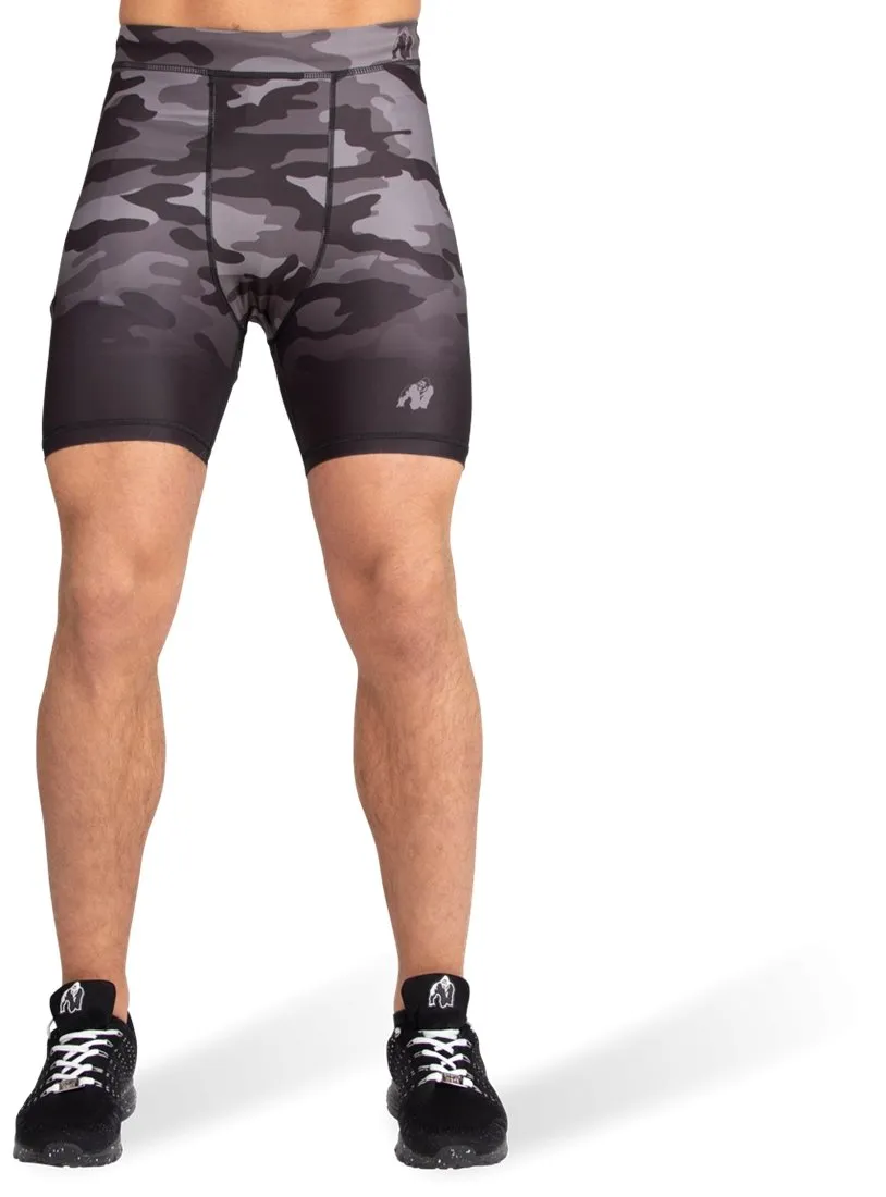 Gorilla Wear Franklin Shorts - Black-Grey Camo
