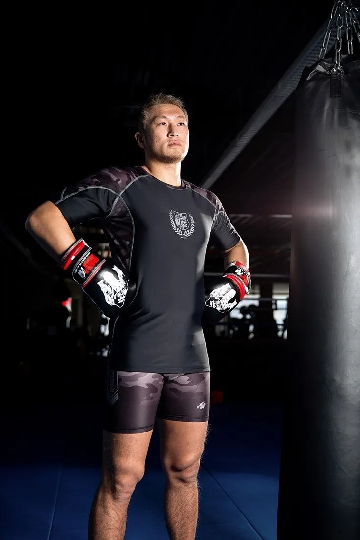 Gorilla Wear Franklin Shorts - Black-Grey Camo