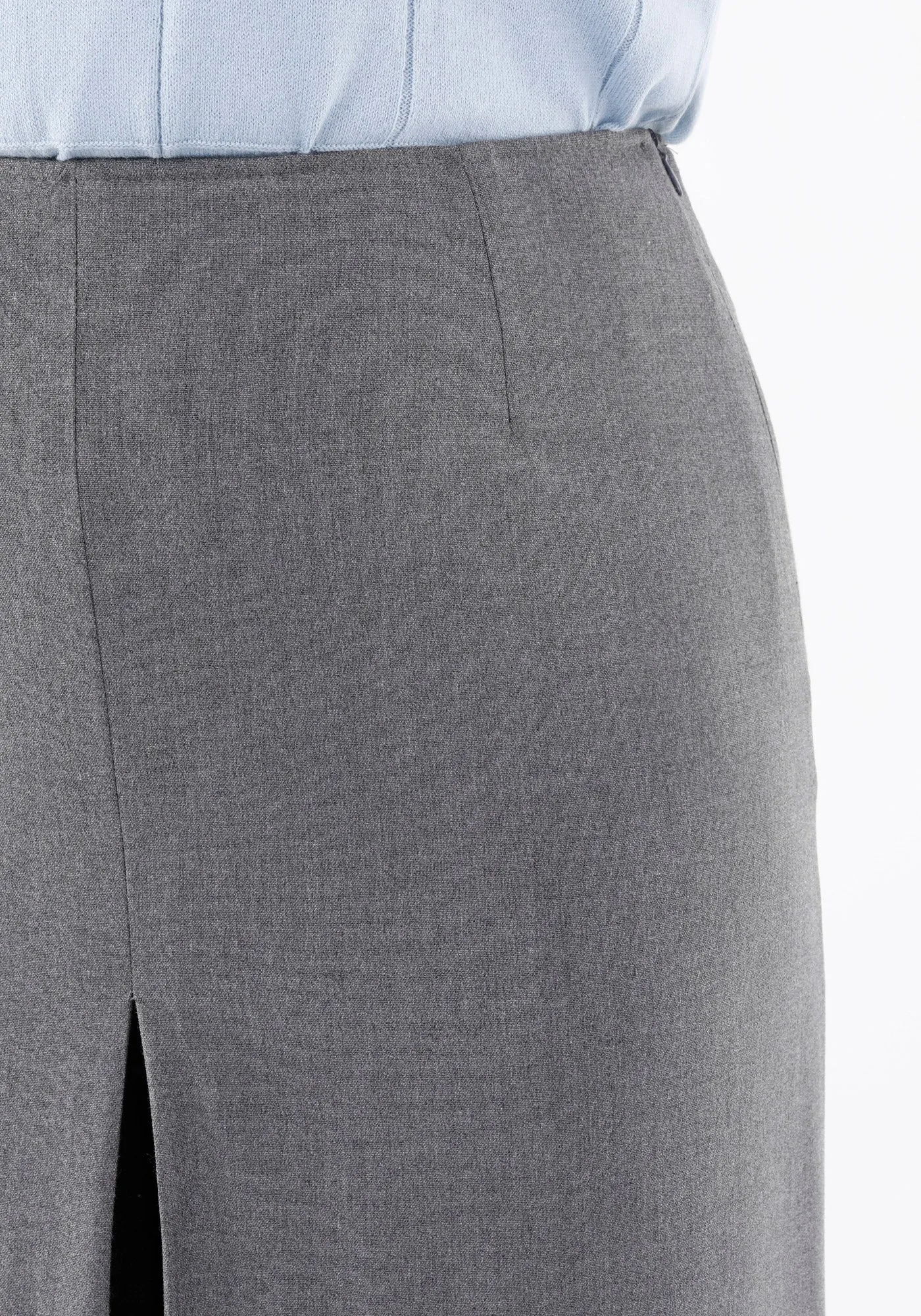 Grey High Waisted Palazzo Pants