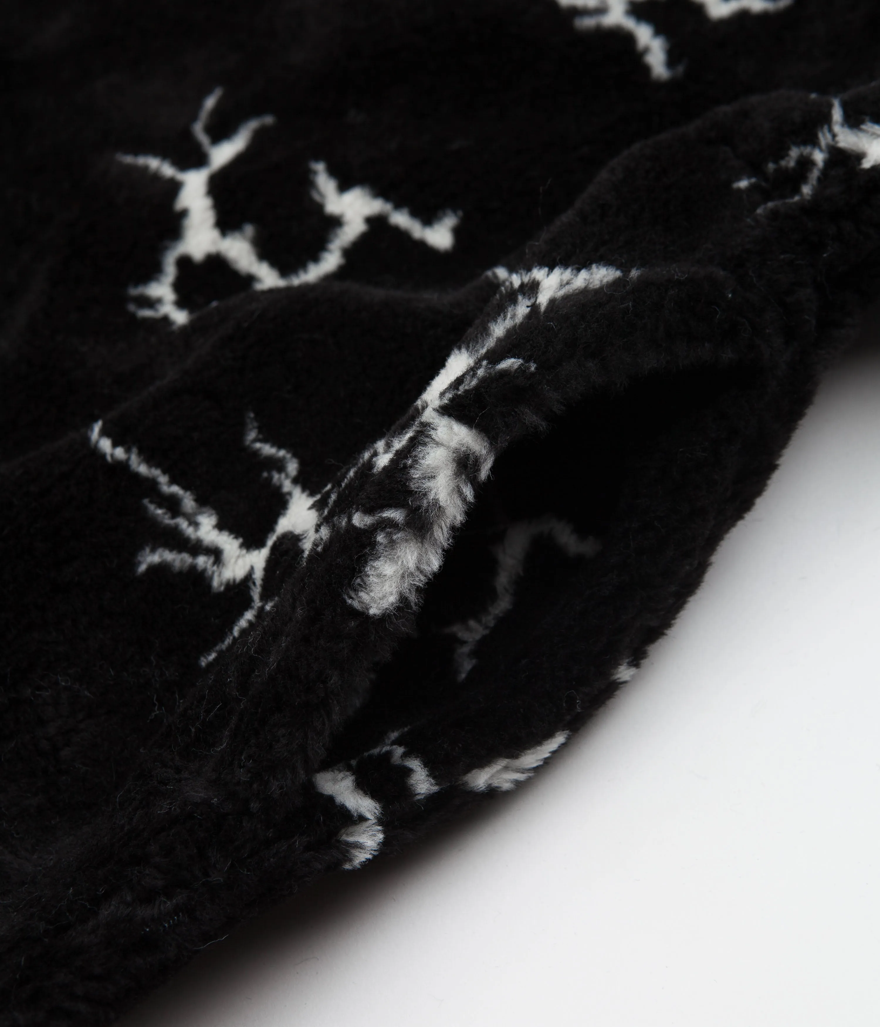 HUF Quake Sherpa 1/4 Zip Fleece - Black