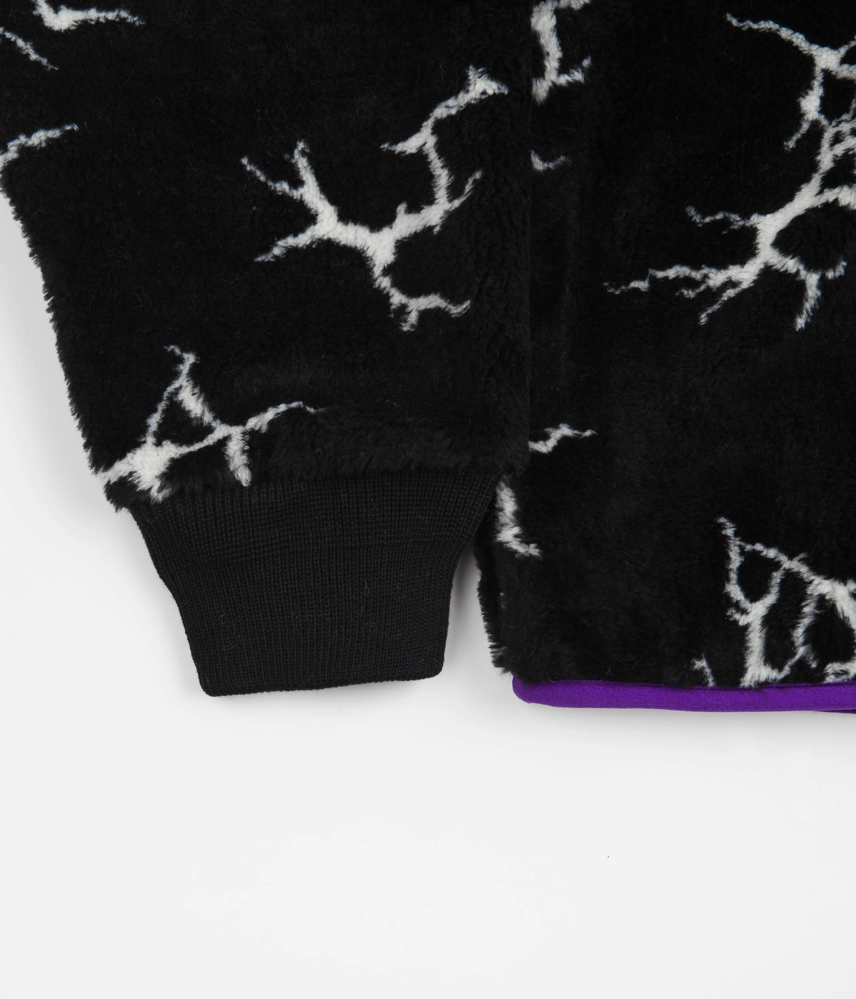 HUF Quake Sherpa 1/4 Zip Fleece - Black