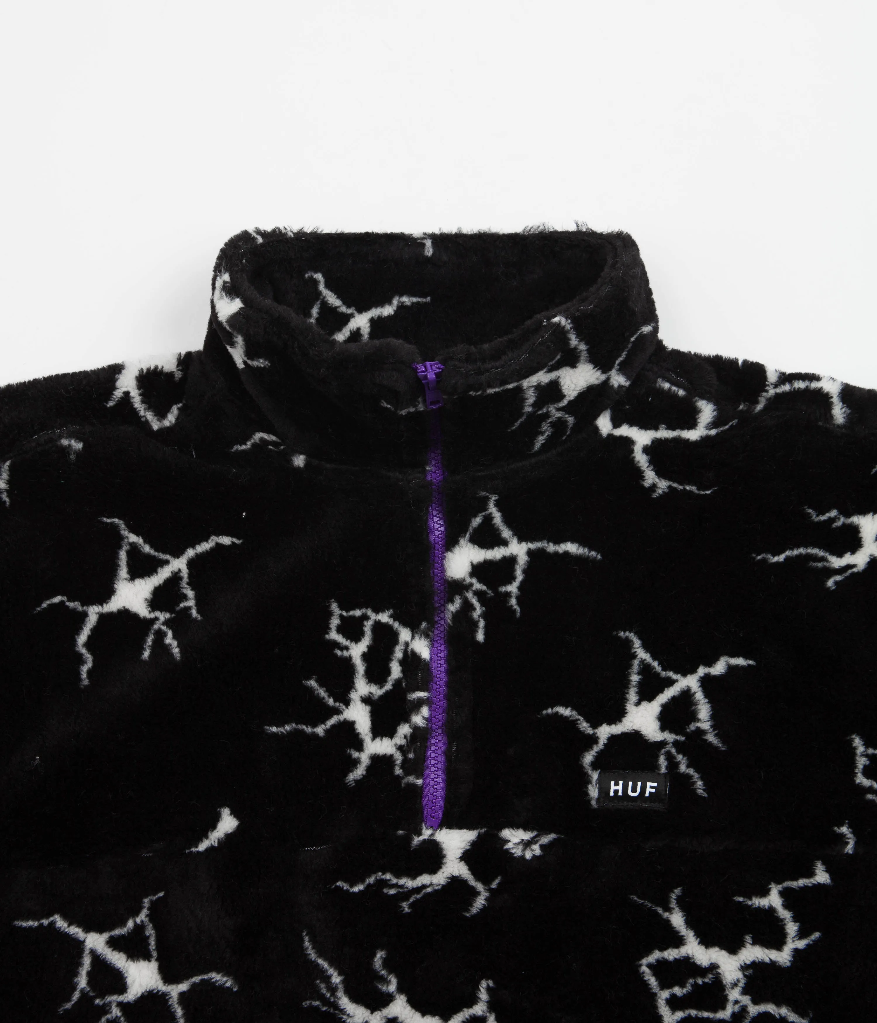HUF Quake Sherpa 1/4 Zip Fleece - Black