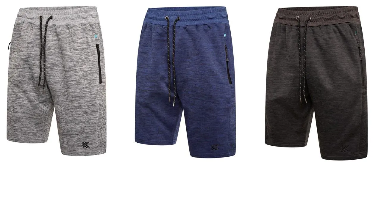KAM Active Performance Marl Sports Shorts for Mens (KBS AP005) in 3 Colours, 2XL-8XL