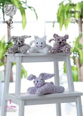 King Cole Yummy Pattern 9061 - Laying Toys