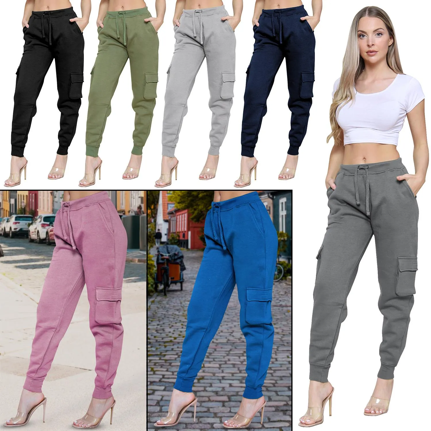 Ladies Fleece Cargo Style Trouser