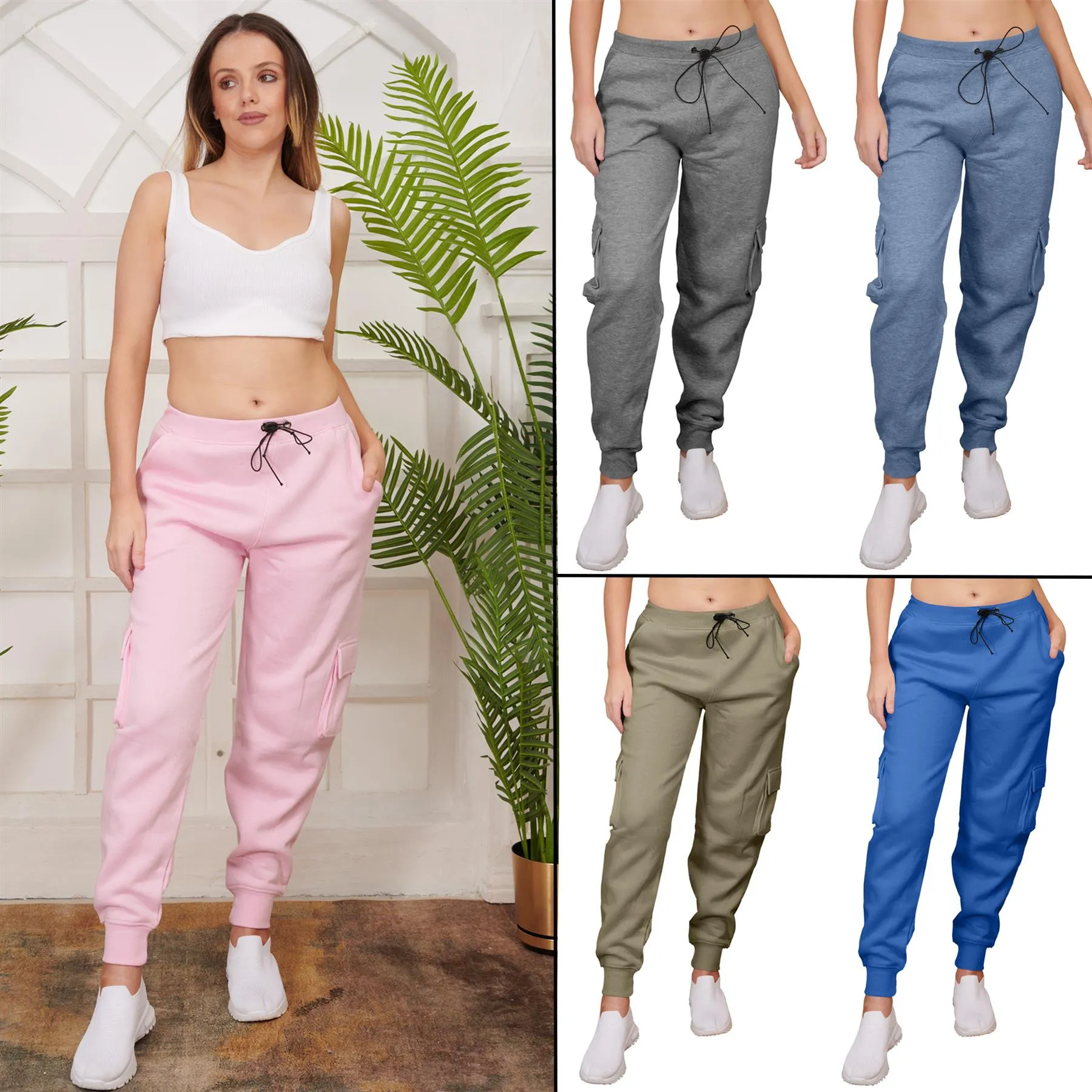 Ladies Fleece Cargo Style Trouser