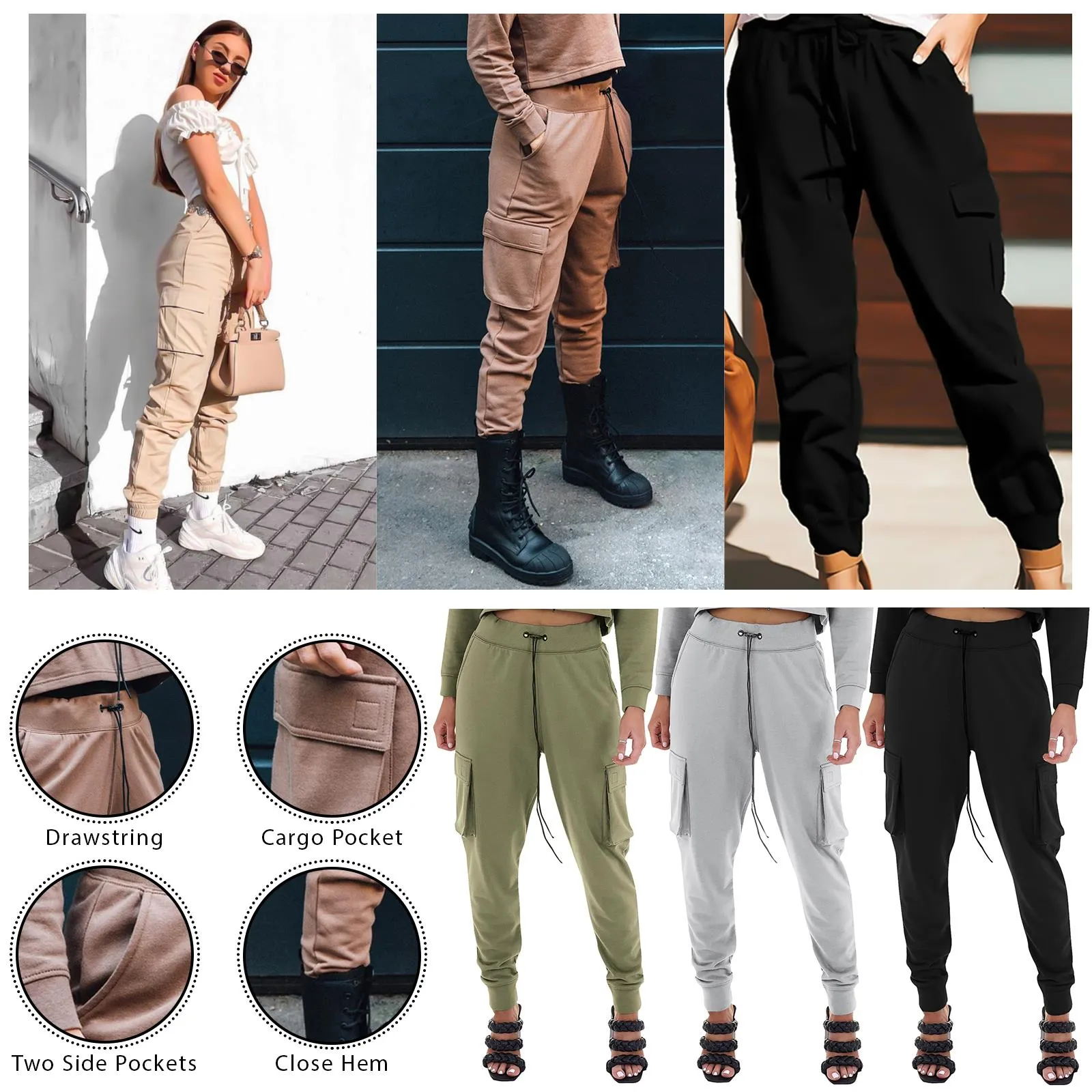 Ladies Fleece Cargo Style Trouser