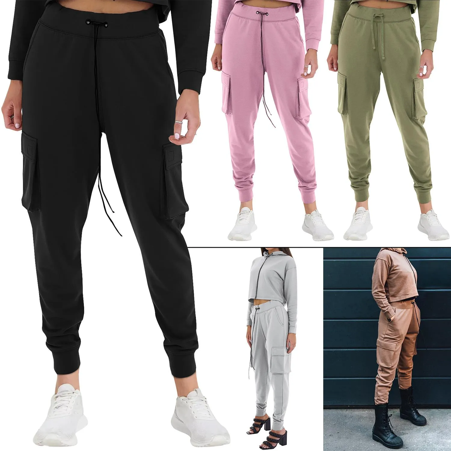 Ladies Fleece Cargo Style Trouser