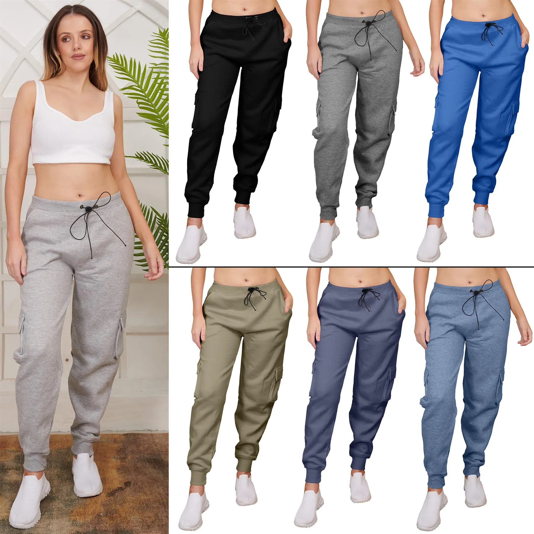 Ladies Fleece Cargo Style Trouser
