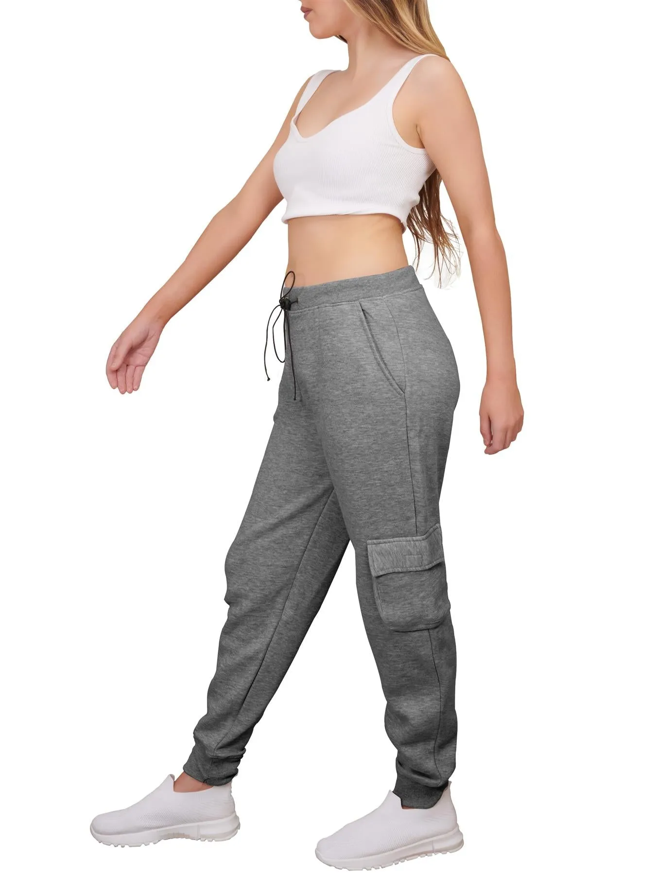 Ladies Fleece Cargo Style Trouser