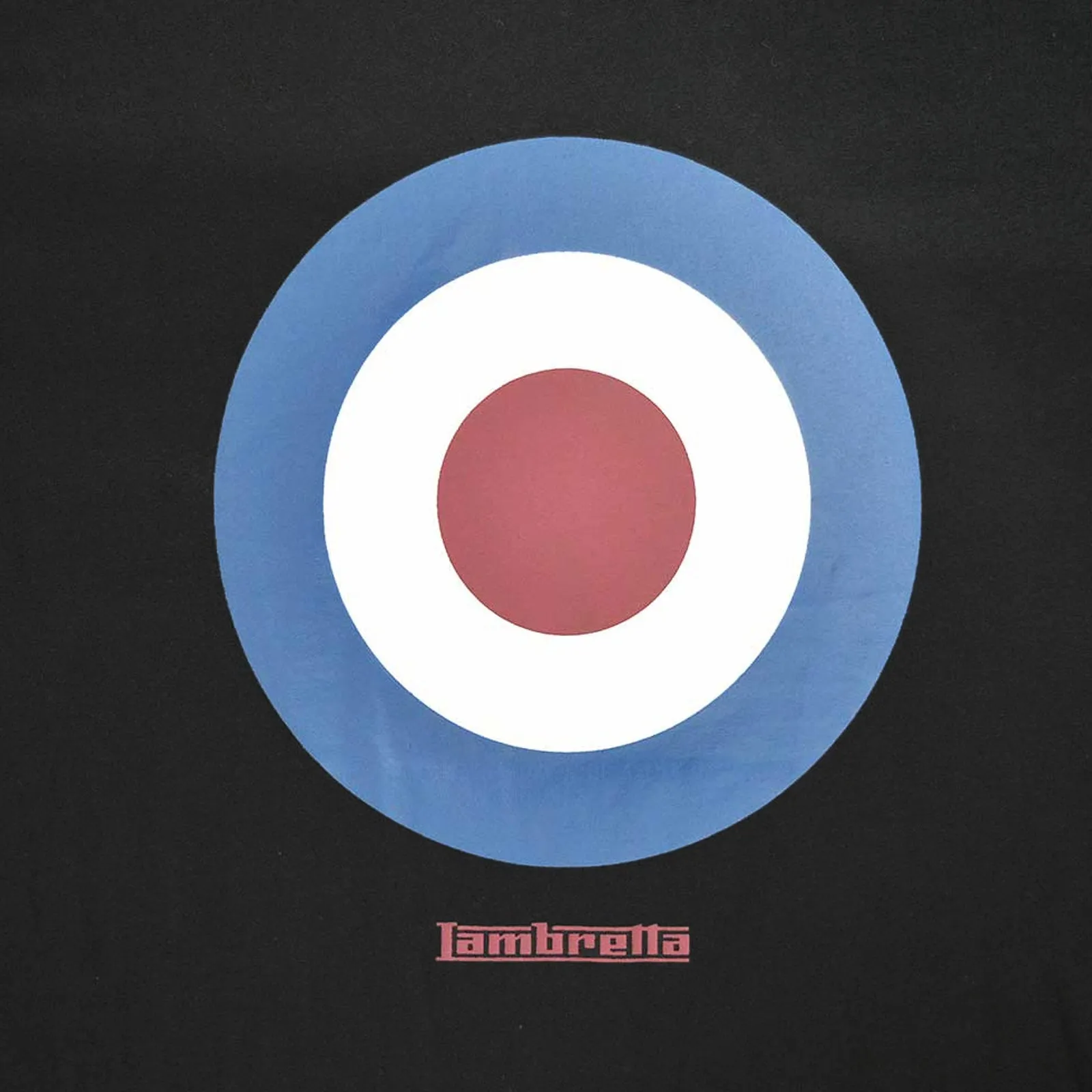 Lambretta Mens Target Retro T-Shirt - Black