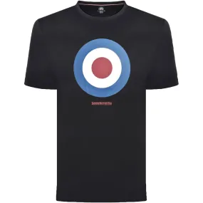 Lambretta Mens Target Retro T-Shirt - Black