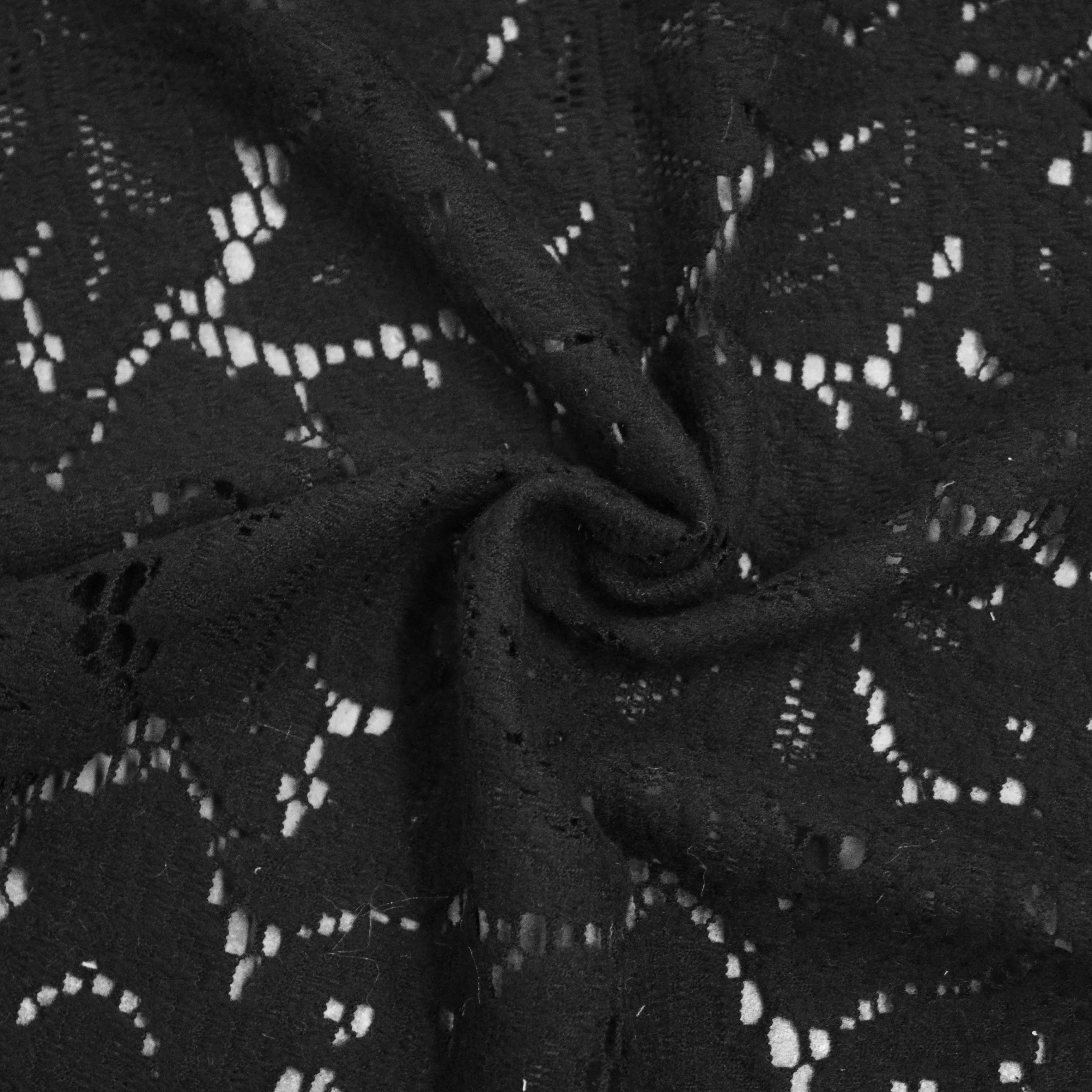 Lilli Black PolyCotton Broderie