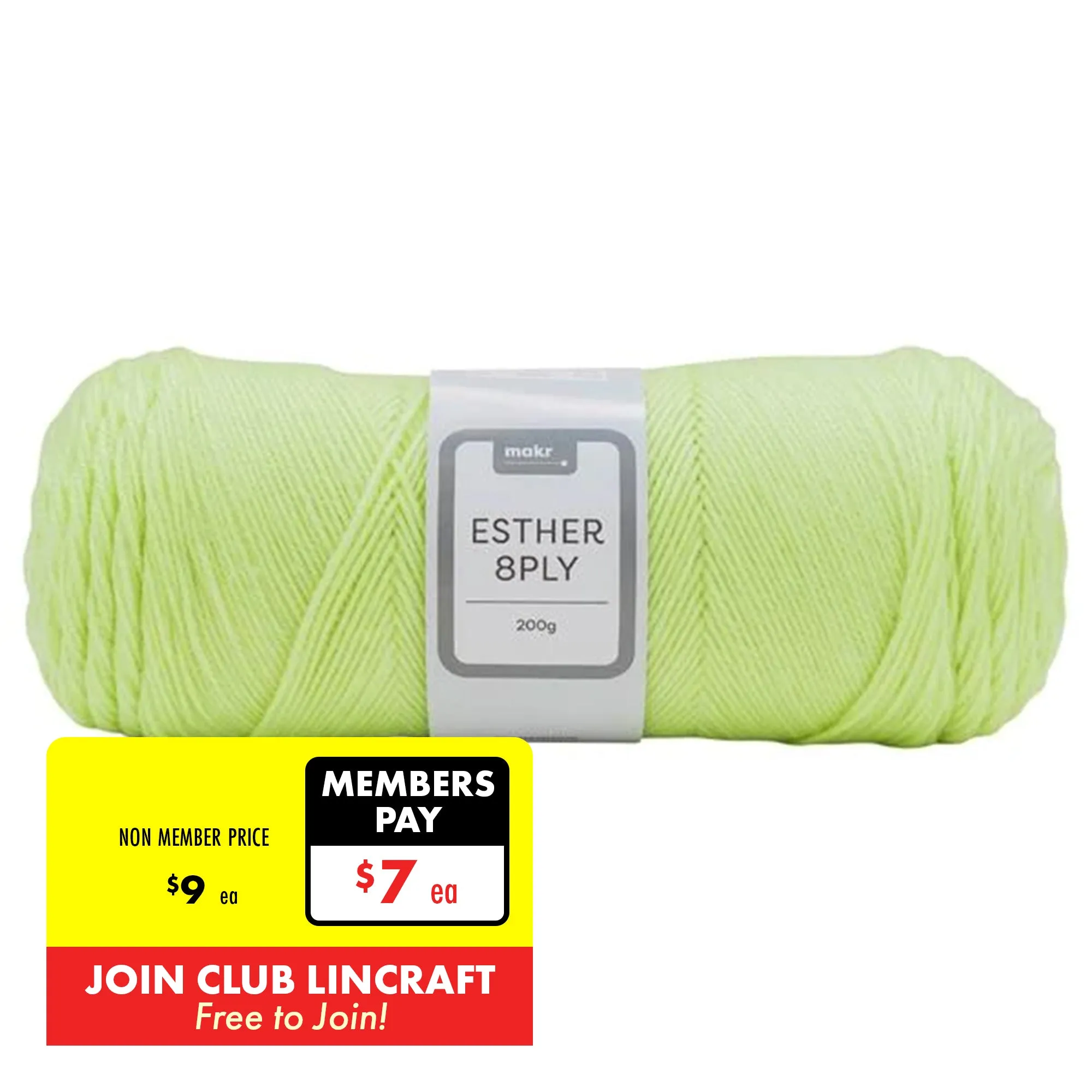 Makr Esther 8ply Crochet & Knitting Yarn, 200g Polyester Yarn
