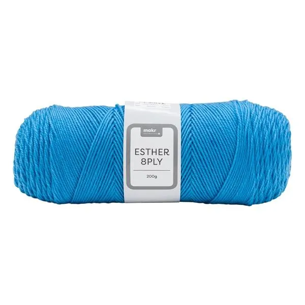 Makr Esther 8ply Crochet & Knitting Yarn, 200g Polyester Yarn