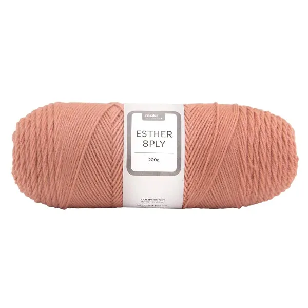 Makr Esther 8ply Crochet & Knitting Yarn, 200g Polyester Yarn